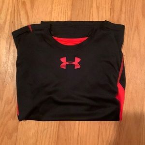 Black and Red Under Armour shirt